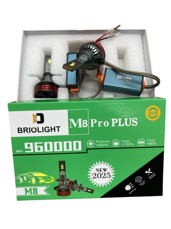 Світлодіодні LED лампи M8 Pro Plus H1