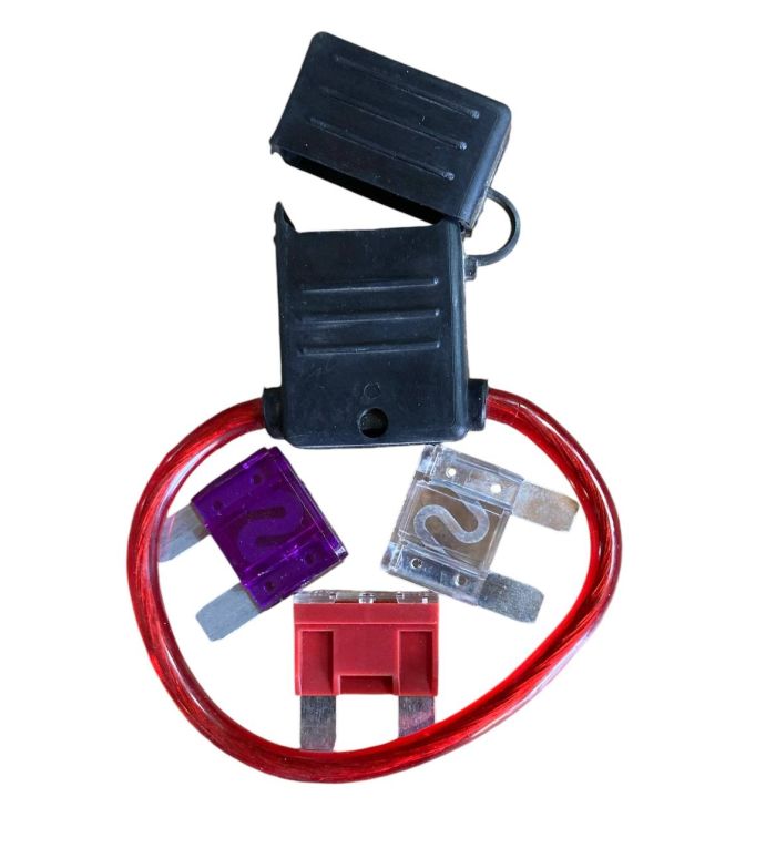 Утримувач запобіжника типу MAXI прямокутний чорний