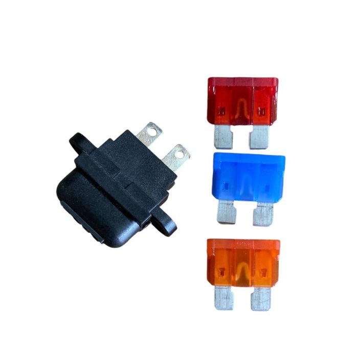 Утримувач автомобільного запобіжника П-подібного, монтажний під 2 отвори, корпус пластик