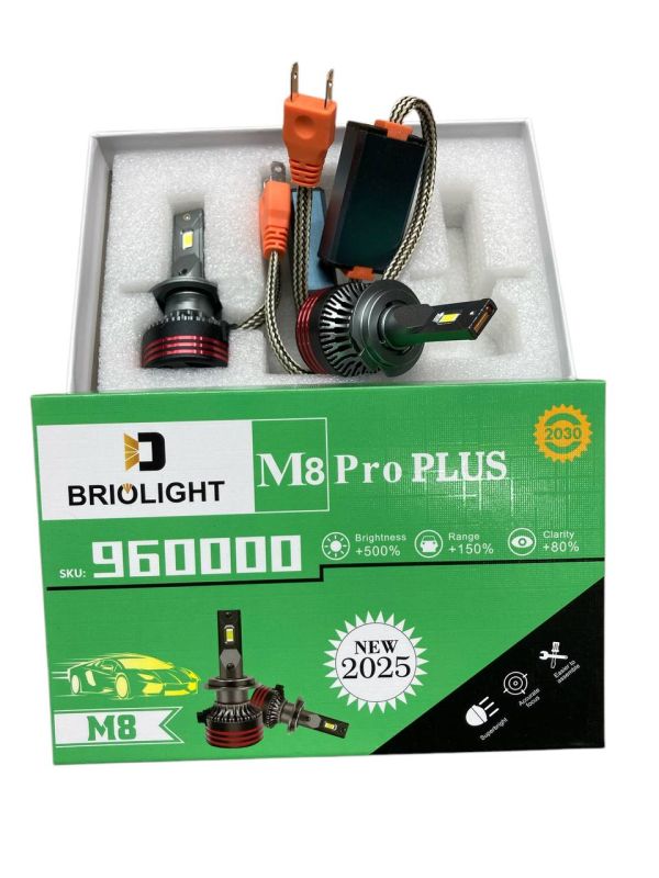 Світлодіодні LED лампи M8 Pro Plus H7