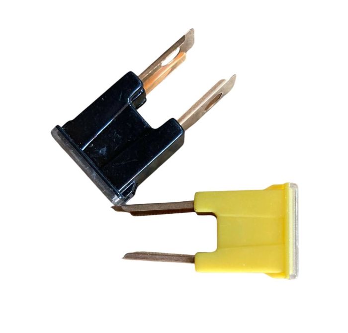 Запобіжник автомобільний, касетний, жовтий/чорний, 80А