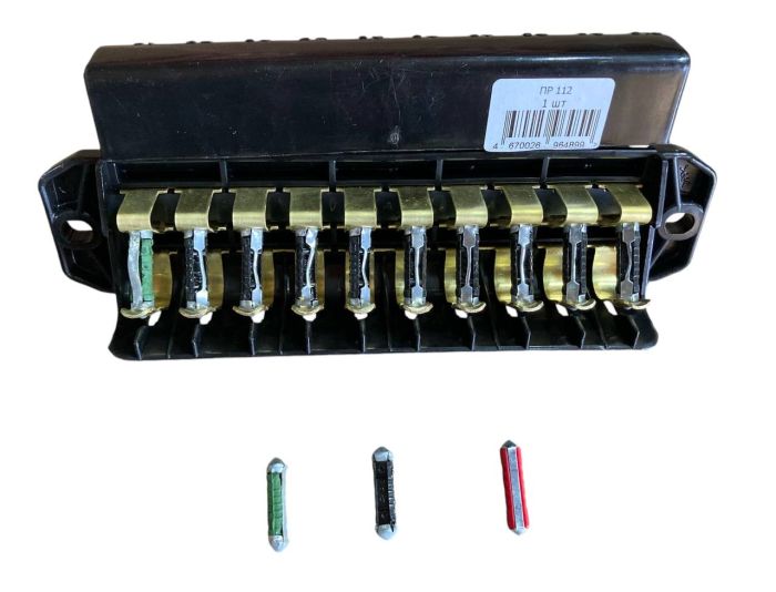 Блок запобіжників ГАЗ, ВАЗ, КамАЗ ПР-112 (вир-во ЛЭТЗ)