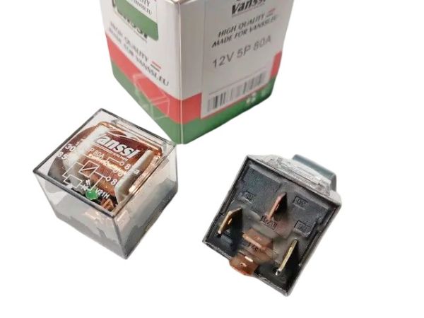 Реле универсальное 5-ти конт. 12В 80А з діодом R120504E (пр-во Vanssi)