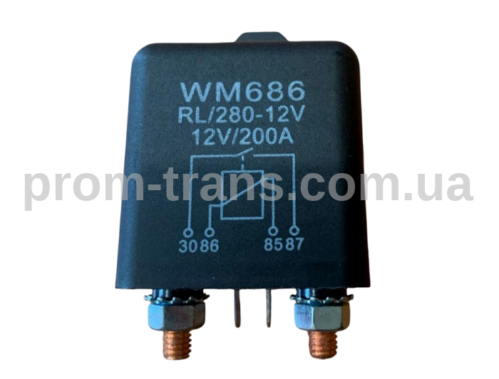 Реле выключатель массы WM686 RL/280-12 12В 200A
