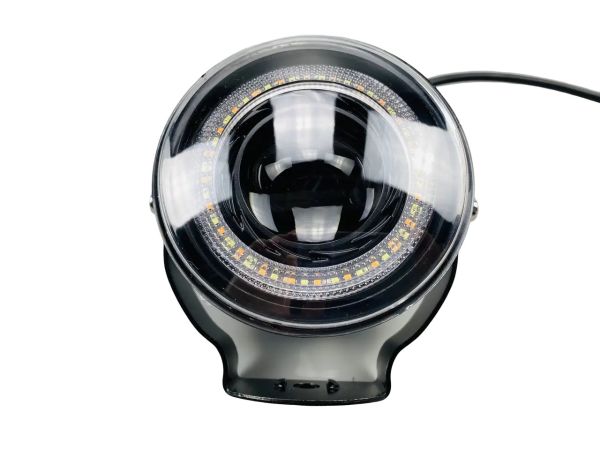 Фара LED 30W с четкой световой границей, большой линзой и габаритным светом 8-80V LED CHIP 3570 противотуманная 2409-1