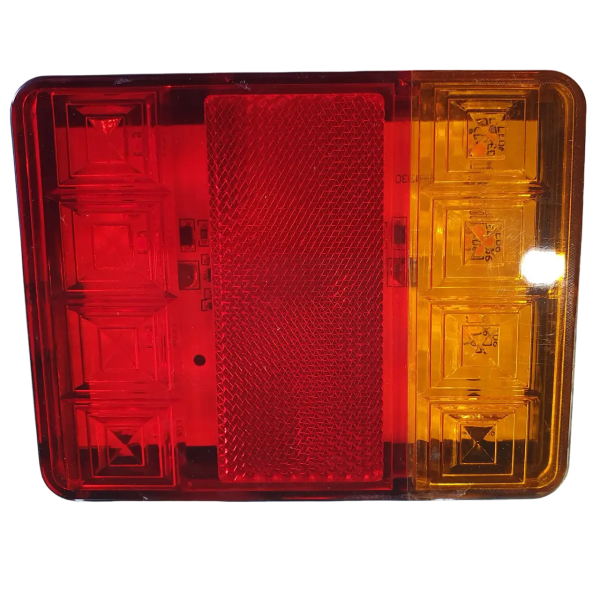 Фонарь LED задний универсальный 120Х95Х22; 12, 24, 30V; 12 LED диодов; + 20 СМ проволока 1680