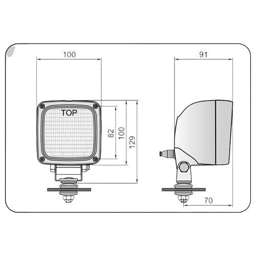 Фара робочого світла LKR5.26365 (вир-во WESEM)