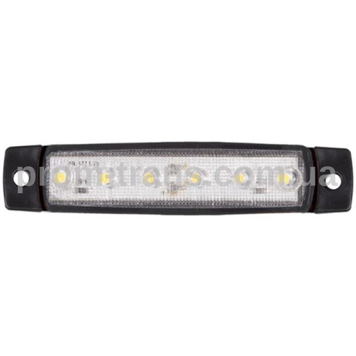 Габаритный фонарь светодиодный белый 6LED 12-24V FR0172W (пр-во FORM PLAS)
