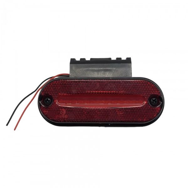 Габаритный фонарь диодный 12-24V красный с кронштейном FR0187R (пр-во FORM PLAS)