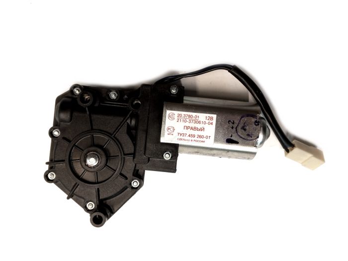 Моторедуктор склопідйомника ВАЗ 2110, Приора правий 20.3780-01 (вир-во КЗАЭ)