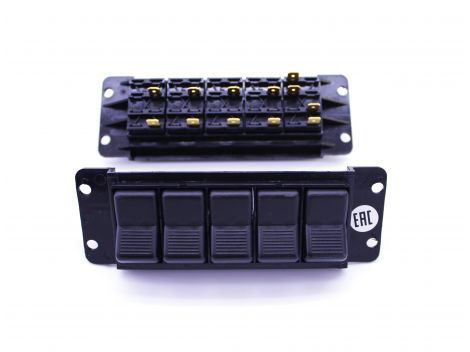 Блок клавіш ГАЗ, ПАЗ, ЛАЗ, ЛиАЗ (5-ти клавішний) 53.3710-02.17 (вир-во Автоарматура)