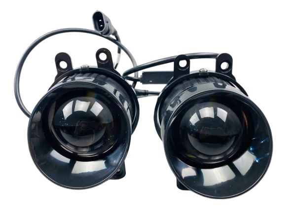 Фары-линзы LED противотуманные 3.5 ДЮЙМА (90 ММ Х 90 ММ), 50 W, IP68, 9V-36V, 3400LM (комплект 2 шт) 3006