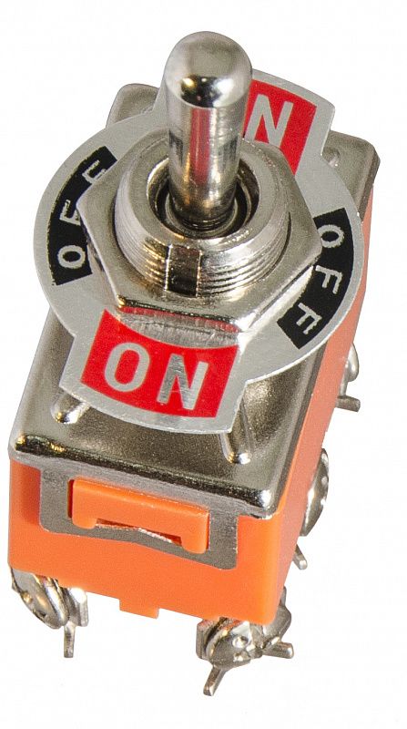 Тумблер 3 положення, 6 конатактів 1322 (вир-во АСКО)