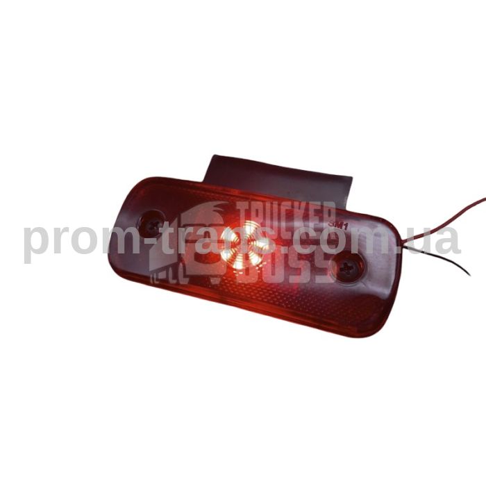 Габаритный фонарь красный 12-24V с кронштейном 6LED DEP-FR0189R (пр-во FORM PLAS)