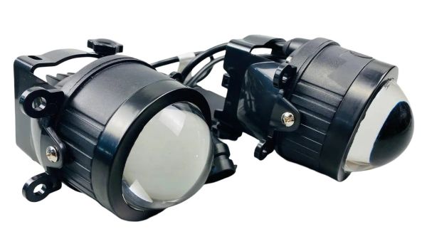 Фары-линзы LED противотуманные 3.5 дюйма (90 ММ Х 90 ММ), 50 W, IP68, 9V-36V, 3400LM (комплект 2 шт) 3005