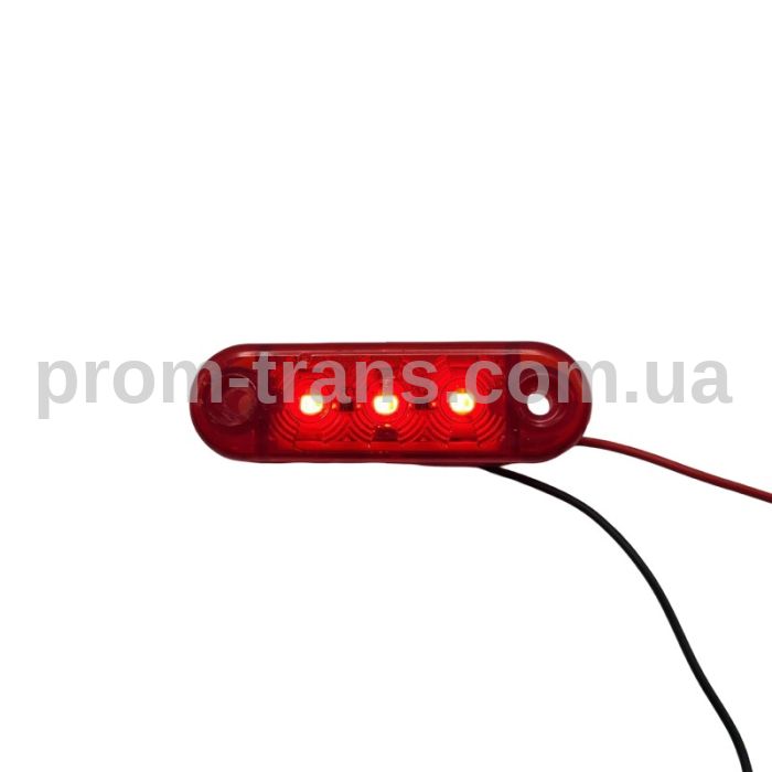 Габаритный фонарь диодный 12-24V 3LED красный DEP-FR0171R (пр-во FORM PLAS)