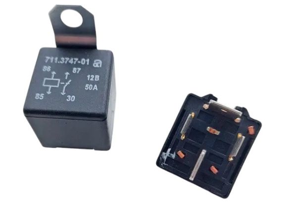 Реле стартера ВАЗ, ГАЗ, МТЗ 4-х контактне замикаюче з кронштейном 711.3747-01 (вир-во АВАР)