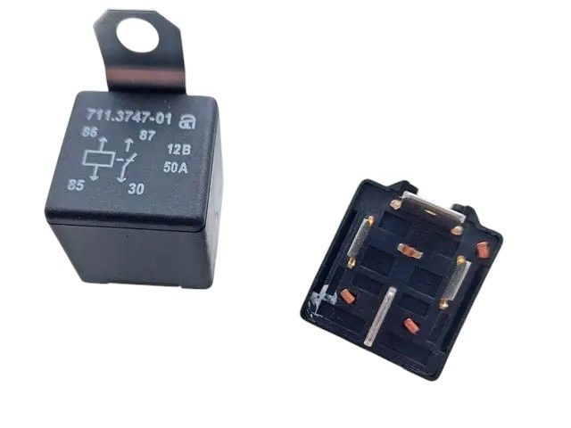 Реле стартера ВАЗ, ГАЗ, МТЗ 4-х контактне замикаюче з кронштейном 711.3747-01 (вир-во АВАР)