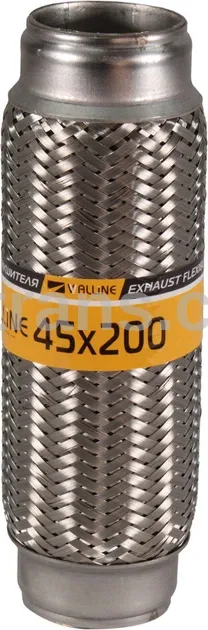 Гофра глушителя Daewoo, Chevrolet - Walline 45х200 (3-х слойная, длинный фланец) (пр-во Walline)