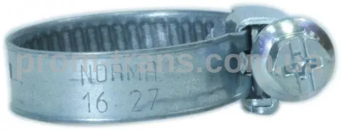 16-27/9С7W1 Хомут червячный оцинкованный NORMA