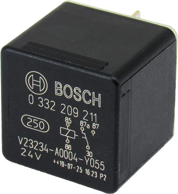 Реле CASE, DAF, FORD, IVECO, MAN, MB, RENAULT, VOLVO, STILL з функцією комбінованого перемикача 0332209211 (вир-во BOSCH)