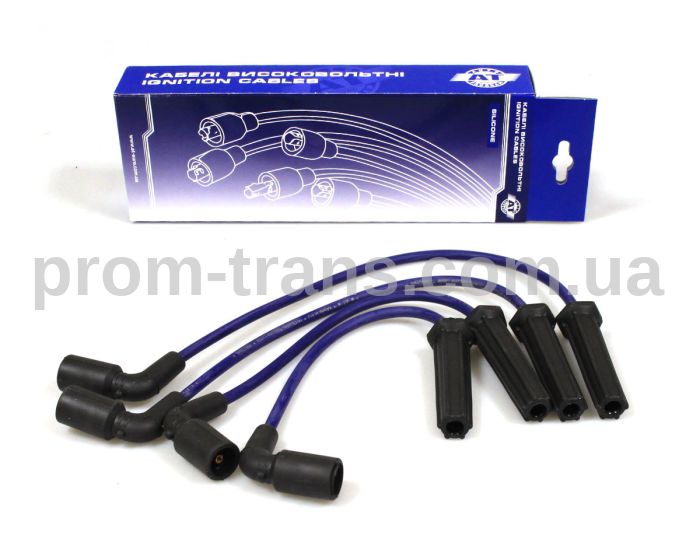 Комплект кабелей высоковольтных DAEWOO LANOS 8V SILICONE БЕЗ МЕТАЛИЧЕСКОГО НАКОНЕЧНИКА (96211948) O.E.: 963 053 87 AT 45N