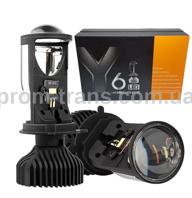Светодиодные лампы Y6D H4 Bi-LED MiniLens Y6D