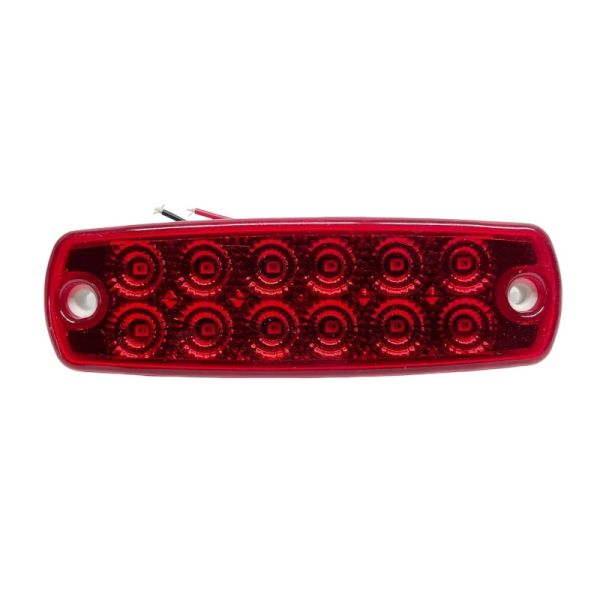 Габаритный фонарь диодный 12-24V 12LED красный DEP-FR0178R (пр-во FORM PLAS)