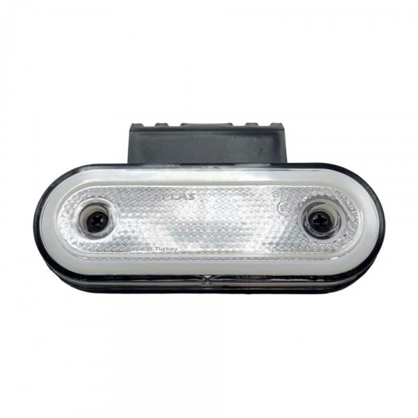 Габаритный фонарь с кронштейном LED 12-24V белый неон FR0295W (пр-во FORM PLAS)