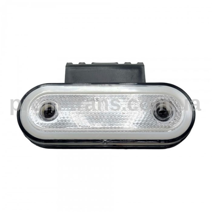 Габаритный фонарь с кронштейном LED 12-24V белый неон FR0295W (пр-во FORM PLAS)