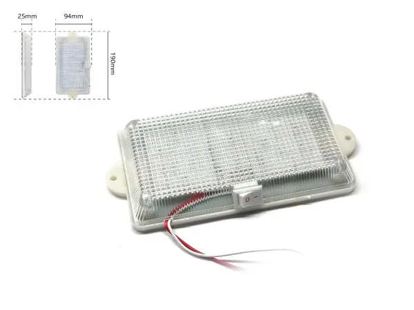 Плафон салона LED SND-0015 24V 60 SMD 2835 с выключателем 293000027