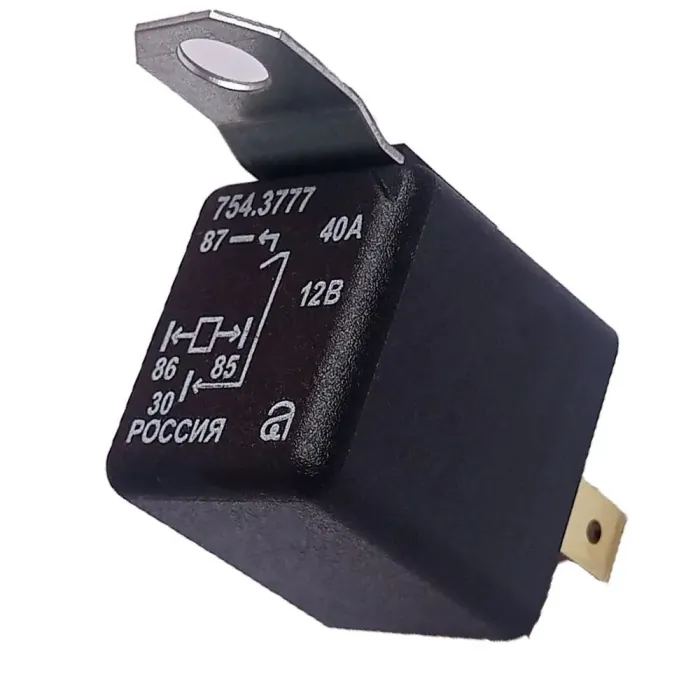 Реле  КамАЗ універсальне 4-х контактне 12В/40А 754.3777 (аналог 756.3777)  (вир-во АВАР)