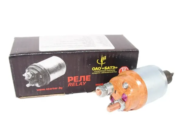 Реле стартера втягуюче ГАЗ 3309, ЗиЛ Бичок 5301, МТЗ (аналог СТ142Н) 7402.3708800-10 (вир-во БАТЭ)