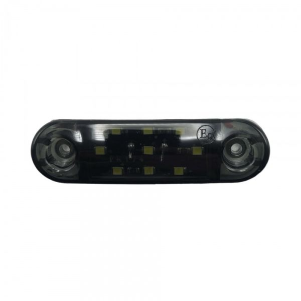 Габаритный фонарь 12-24V 9 LED красный Smoke 8 см FR0174FR (пр-во FORM PLAS)