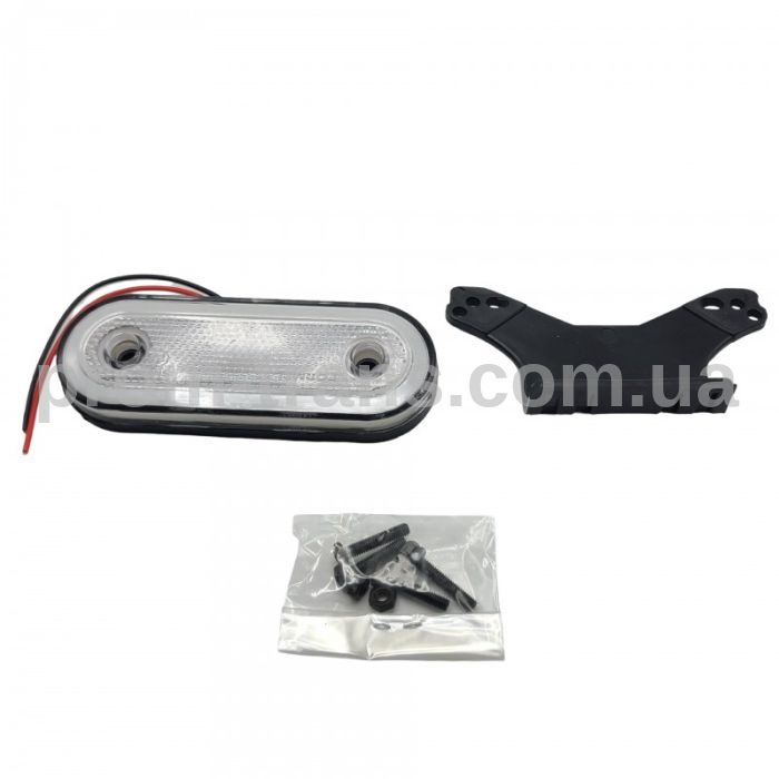Габаритный фонарь с кронштейном LED 12-24V белый неон FR0295W (пр-во FORM PLAS)