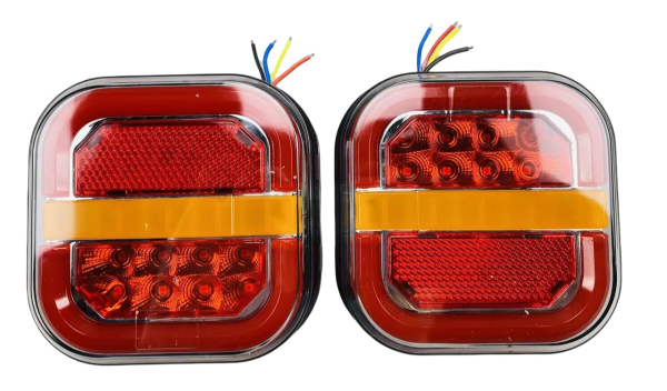 Фонарь LED задний DRL свет IP67 12В-36В, стоп-сигнал поворота светодиодный задний габаритный 2434