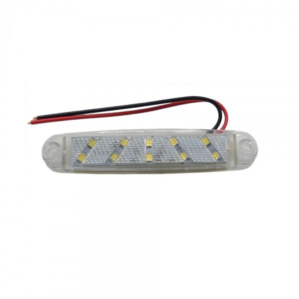 Габаритный фонарь 12-24V 10LED белый DEP-FR0300W (пр-во FORM PLAS)