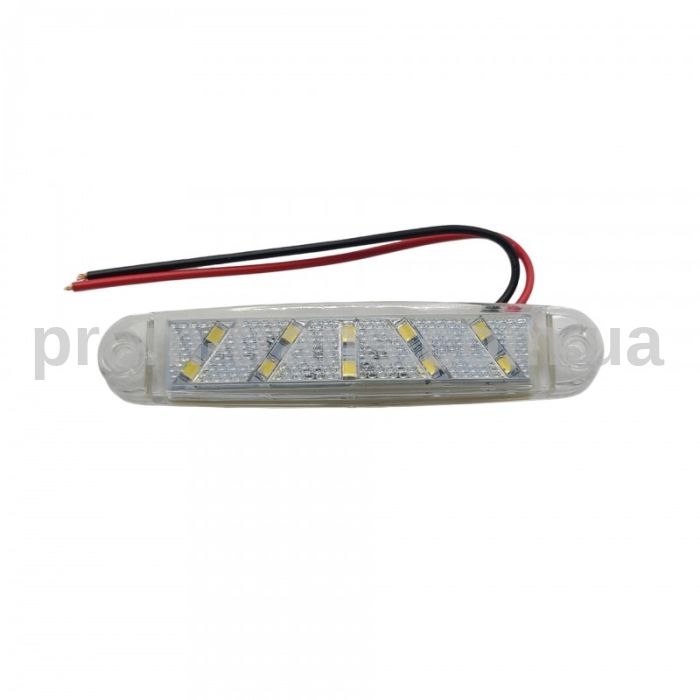 Габаритный фонарь 12-24V 10LED белый DEP-FR0300W (пр-во FORM PLAS)