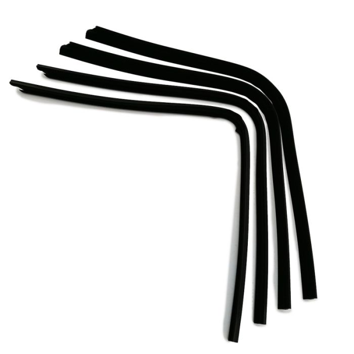 Комплект горизонтальних ущільнювачів опускного скла (бархотка) ліва+права ВАЗ 2108, 2113 (4шт) (Ремкомплект 53Р)