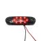Габаритный фонарь 12-24V 9 LED красный Smoke 8 см FR0174FR (пр-во FORM PLAS)