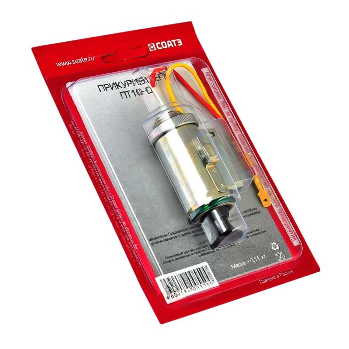 Прикурювач ВАЗ 2101-2106 (12В) ПТ 10-01 (вир-во СОАТЭ)