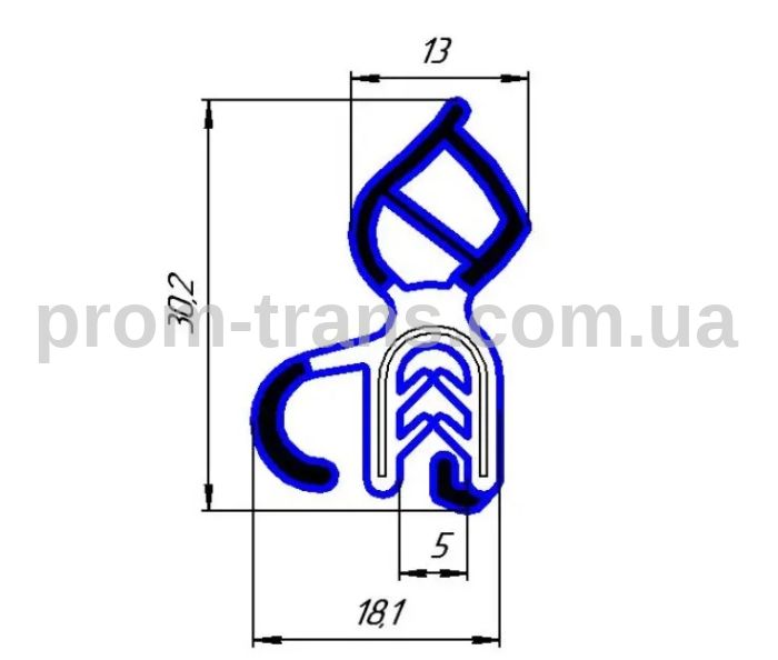 Уплотнитель крышки багажника ВАЗ 2170 Priora (328 см) 2170-5604040