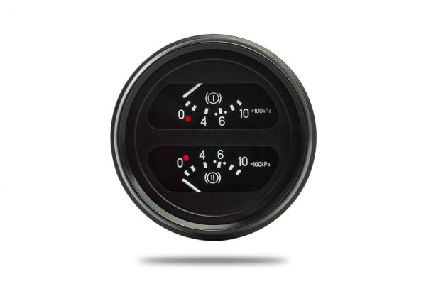 Покажчик тиску повітря МАЗ, БЕЛАЗ, МОАЗ (2-х конт.) УК168А-3810010 (вир-во Автоприбор)