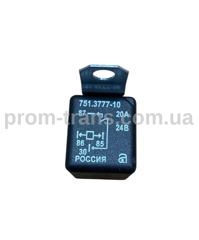 Реле 4-х контактное 24В с кронштейном 751.3777-10 (401.3787-10) 901.3747-10 (пр-во АВАР)