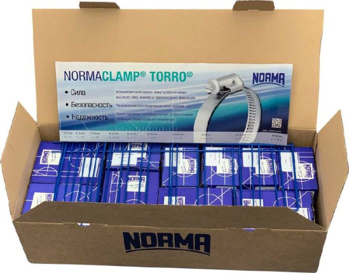Хомути черв'ячні NORMA в асортименті (Made in Germany)