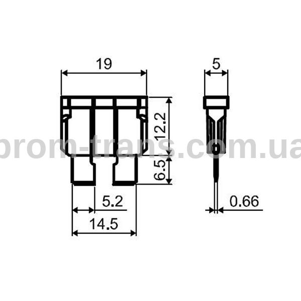 Предохранитель Евро 10А LITTELFUSE