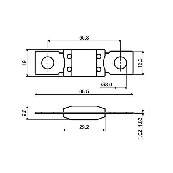 Запобіжник плавкий MEGAVAL 150A LITTLEFUSE