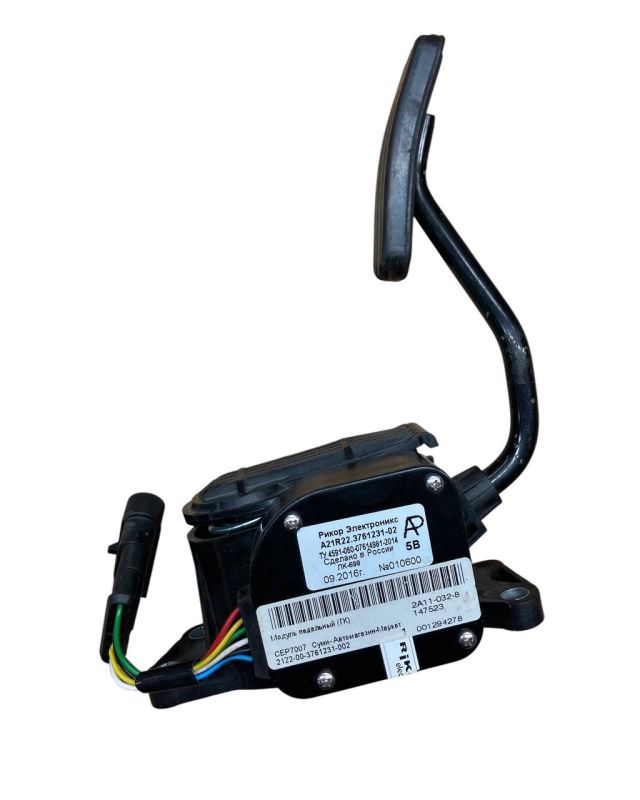 Педаль газу Газель-Бізнес двигун Cummins 2.8 електрична (модуль педальний) А21R22.3761231-02, КДБА.453621.010-01 (вир-во Рикор)