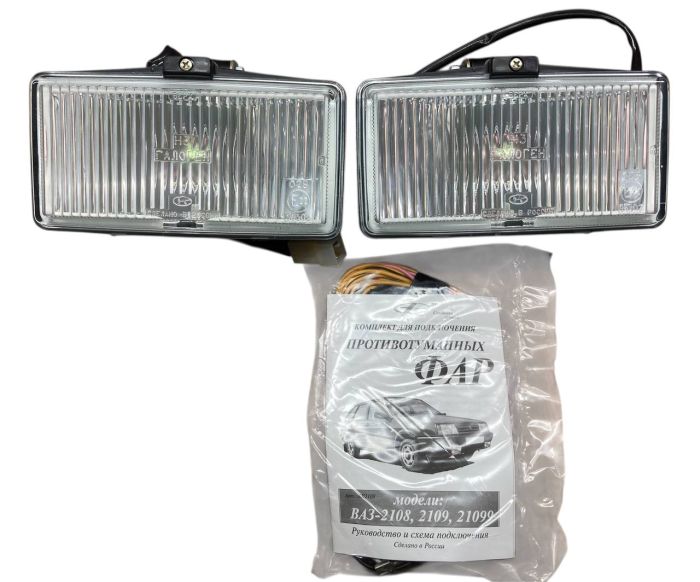 Фара протитуманна біла ВАЗ 2108, 2109, 21099 (комплект 2шт) ШПР 514, 142.3743-10, 21080-3743010-32 (вир-во ОСВАР)
