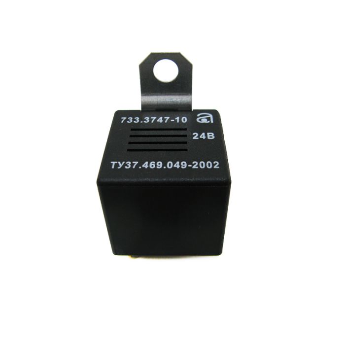 Реле УРАЛ, ЗІЛ, ГАЗ для внутрішньої сигналізації (24В) 2-контактне з кронштейном 733.3747-10  (вир-во АВАР)